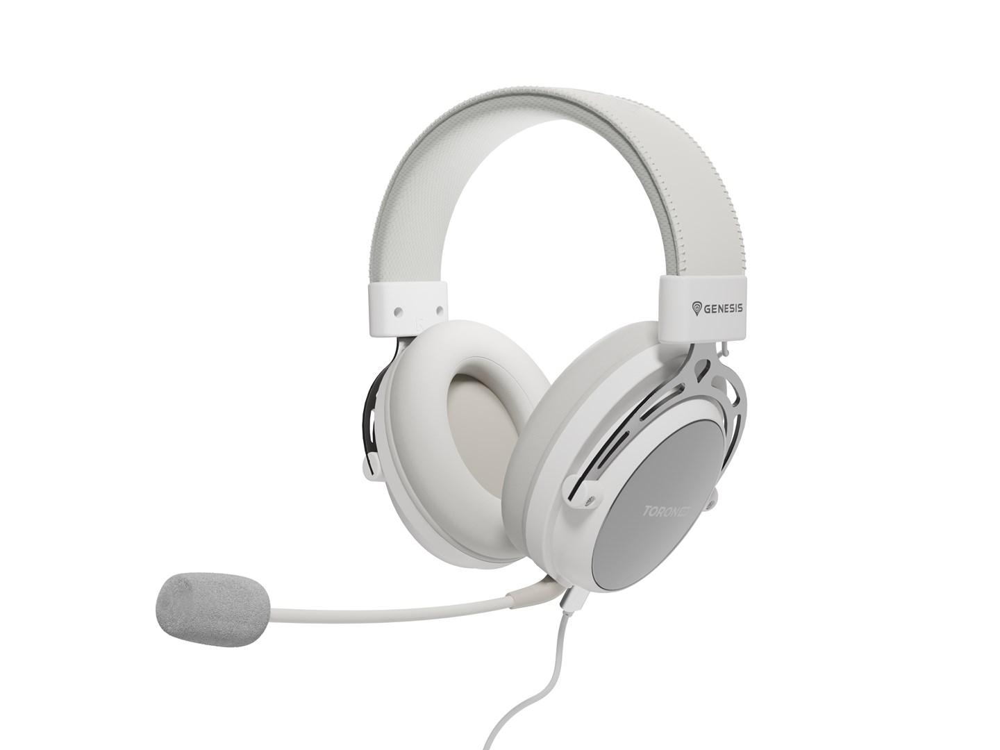 Gaming headset GENESIS Toron 301, kablet, head-band, hvid