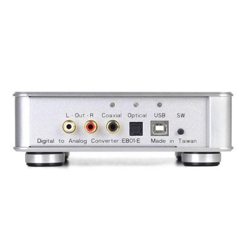 DAC USB mediekonverter SilverStone EB01-E – sølv