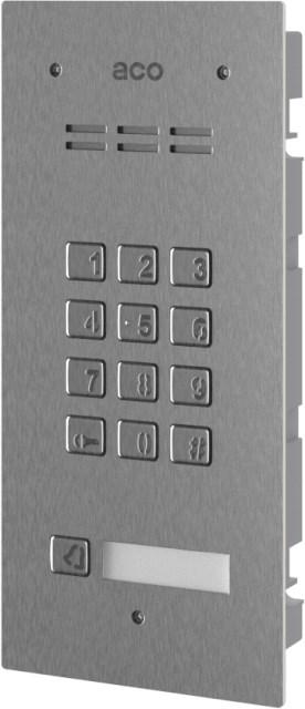 Dørtelefon-panel med tastatur - ACO FAM-P-1NPZSACC, 1-part