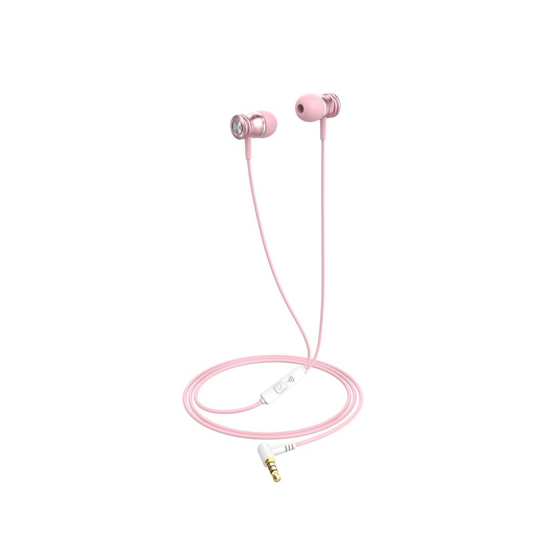 In-ear høretelefoner Havit E303P med kabel – pink
