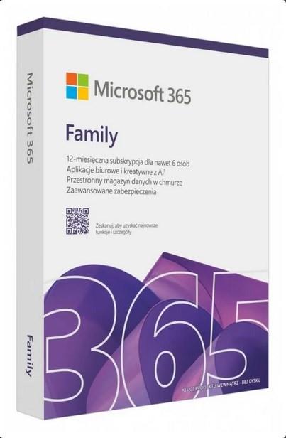 Kontorsoftware Microsoft 365 Family – 6 brugere, 12 måneder