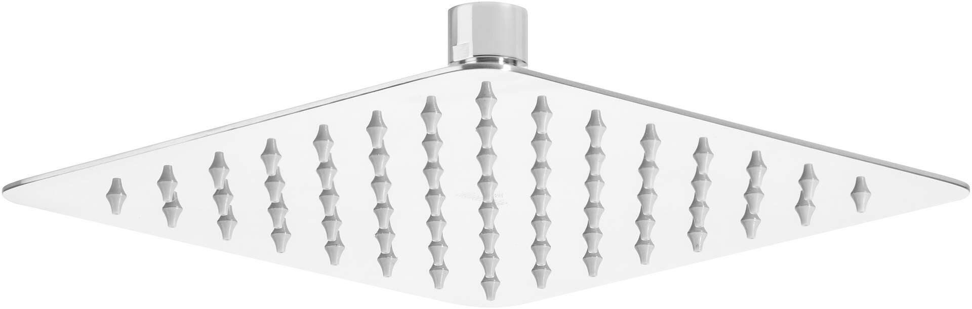 Brusehoved regnbruser - deante Steel, 200 × 200 mm