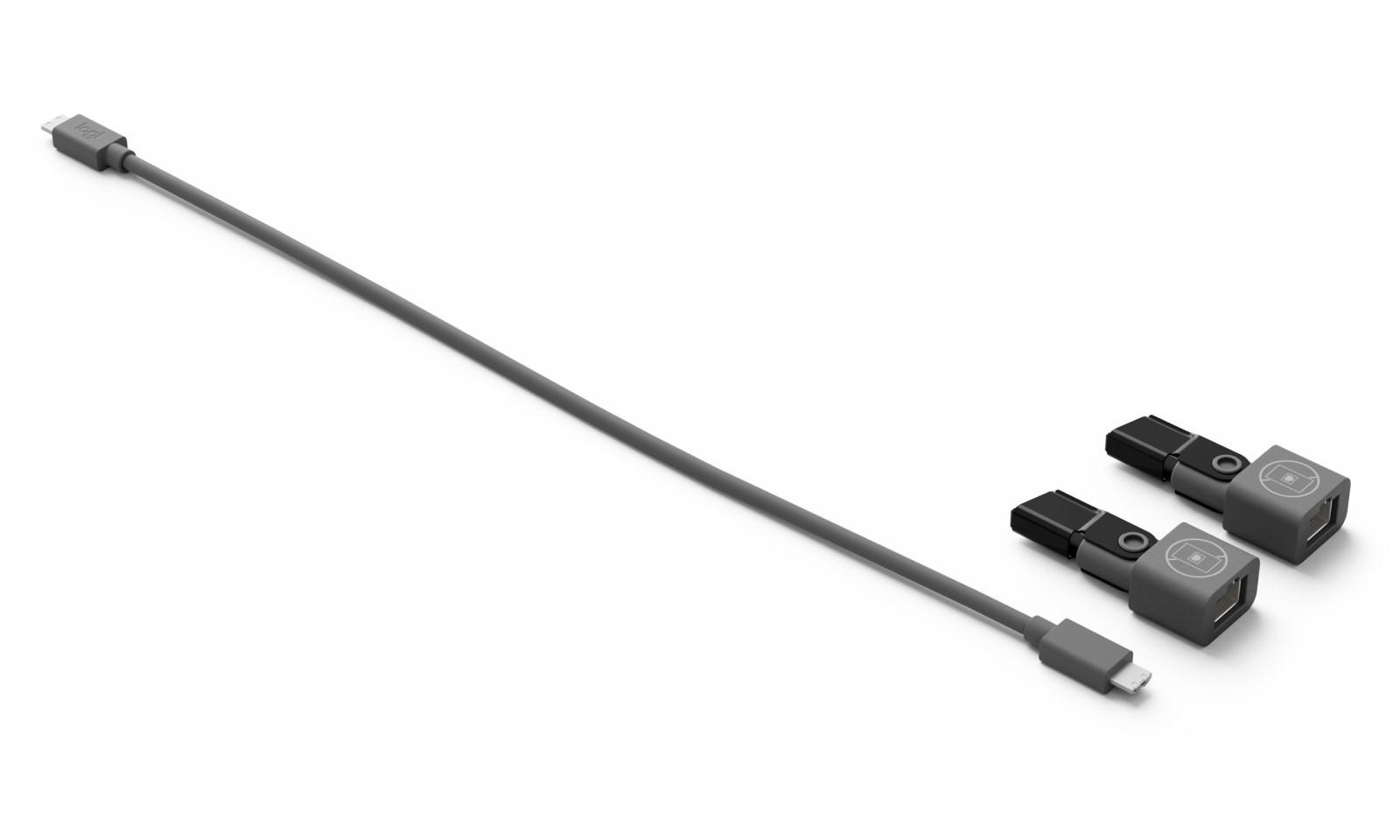 Webcam tilbehør - Logitech Rally Mic Pod CAT Coupler (grafit) billede