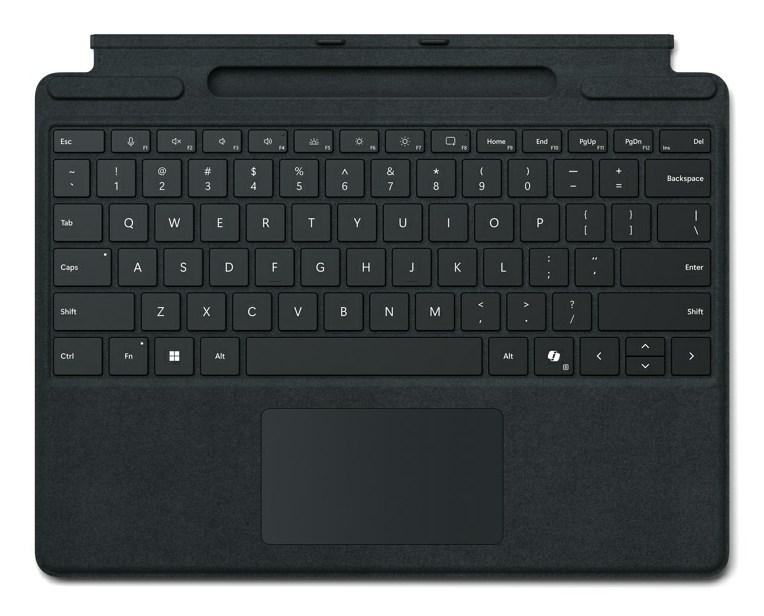Tastatur med pen-opbevaring til Surface Pro – Microsoft, QWERTZ, sort billede