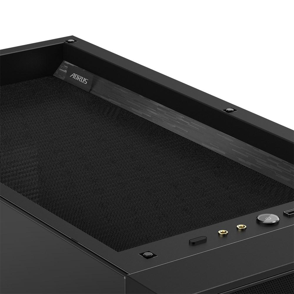 PC kabinet Gigabyte AORUS C500 Glass Midi Tower – sort