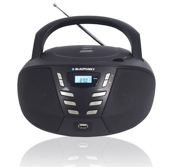 Bærbar CD-radio Blaupunkt BB7BK med USB og FM billede