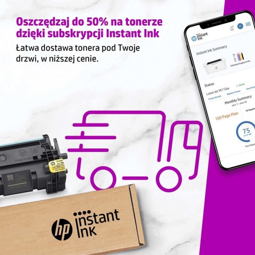 Laserprinter HP LaserJet M110w – monokrom, kompakt, Wi‑Fi