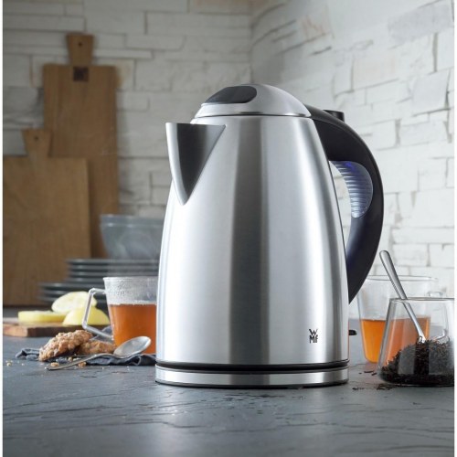 Elkedel WMF Stelio 1,7 l - 2.400 W, rustfrit stål/sort