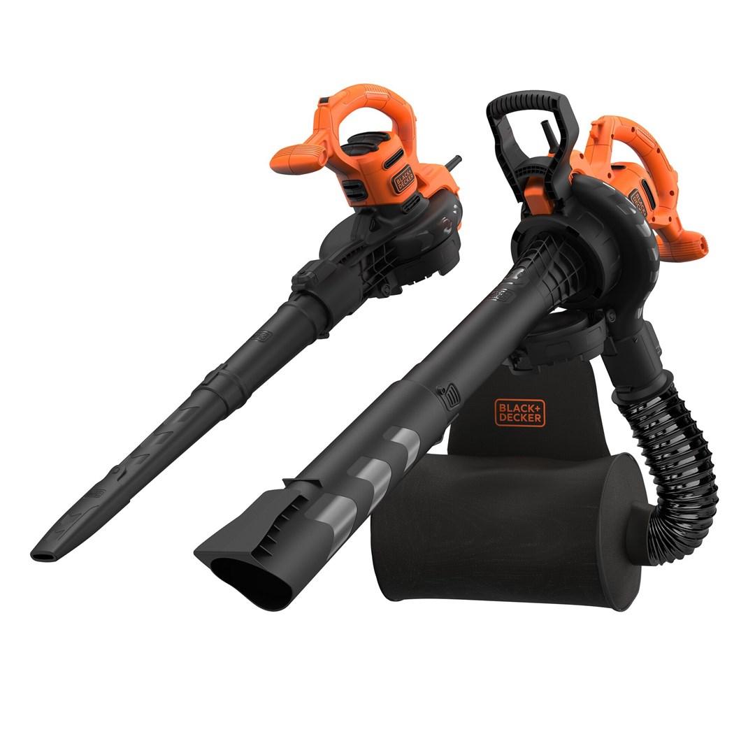 Løvblæser Black & Decker 3-i-1 med suge- og findelingsfunktion, 2.900 W 390 km/t