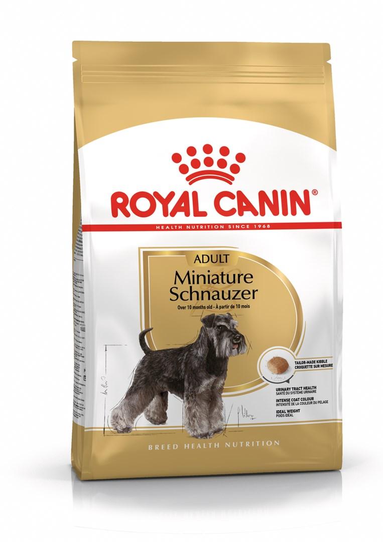 Hundefoder Royal Canin Miniature Schnauzer Adult, tørfoder – 3 kg