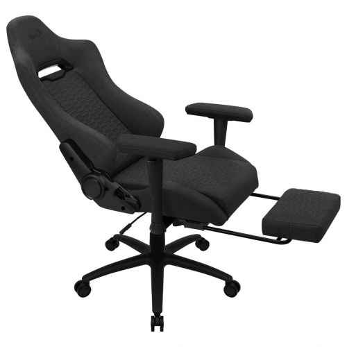 Gamerstol Aerocool Royal Ash – ergonomisk premium med benstøtte, Aeroweave, sort