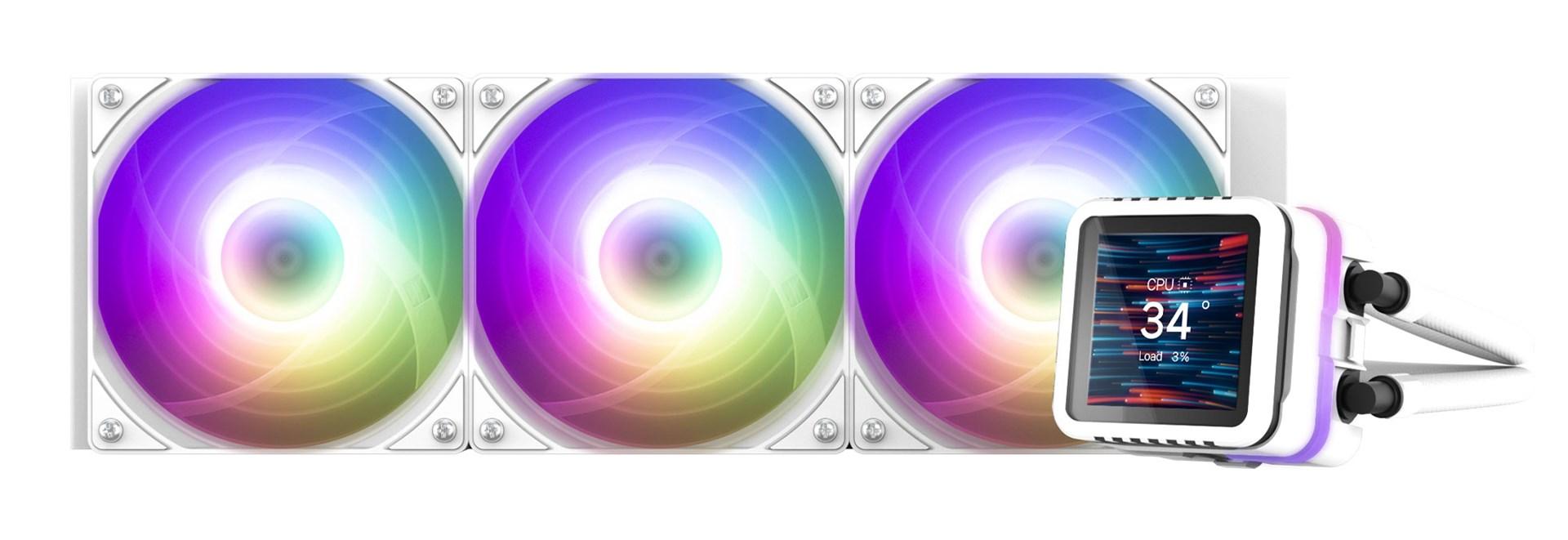 CPU vandkøler AIO 360 mm – Zalman ALPHA2 DS A36, hvid