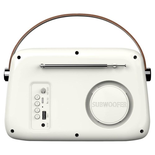 Radio med Bluetooth - Savio RS-02, hvid