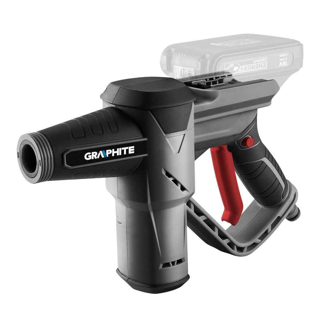 Højtryksrenser batteri Graphite 58G083 kompakt, 170 l/t, grå