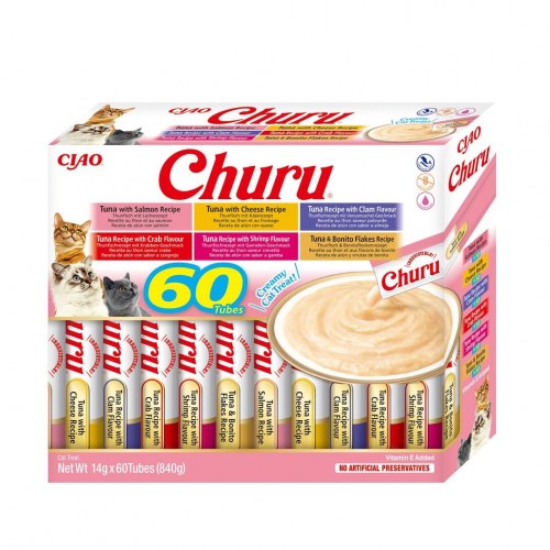 Kattegodbidder INABA Churu Variety Box Tun – 60 x 14 g
