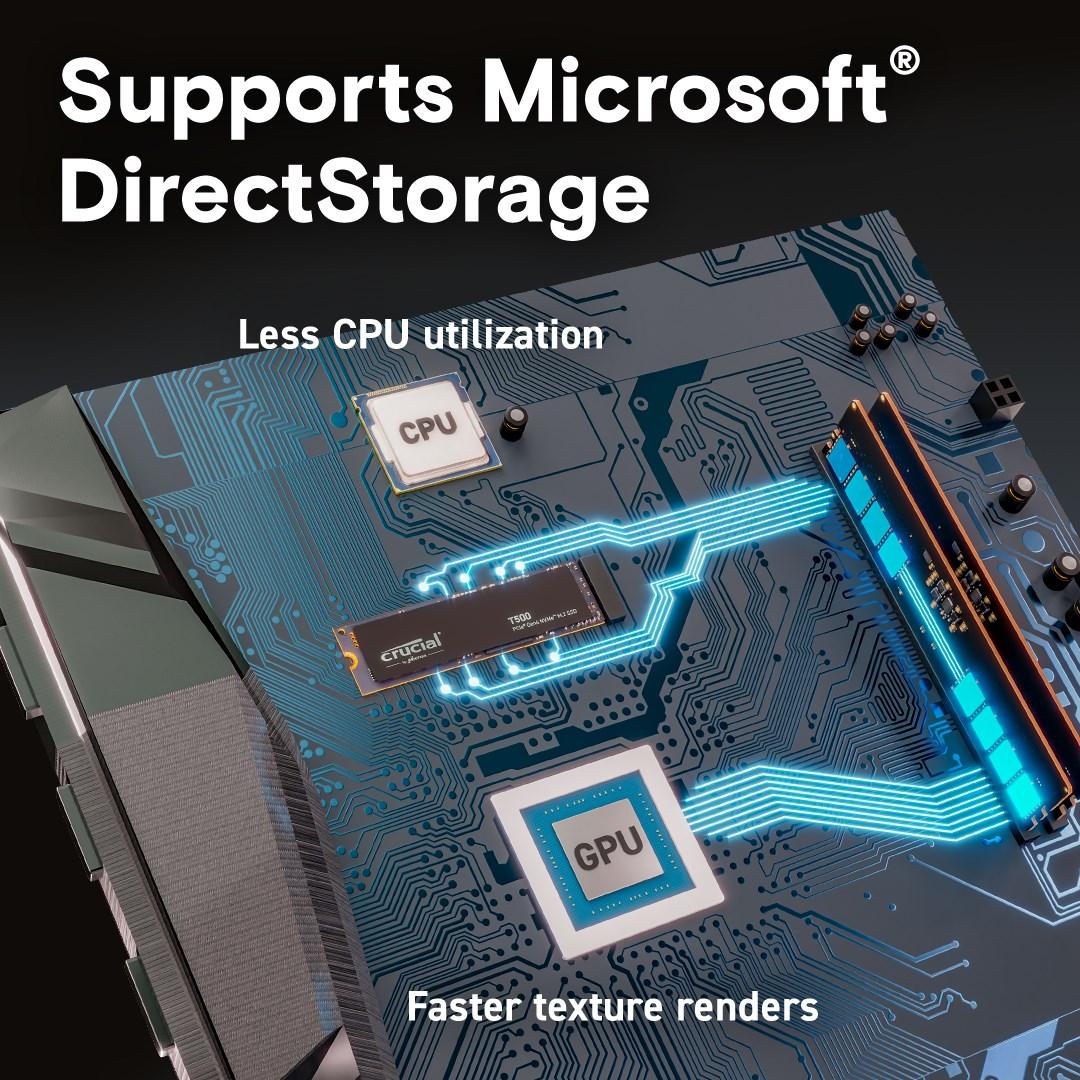 SSD M.2 NVMe Crucial T500 2 TB PCIe 4.0 x4 billede