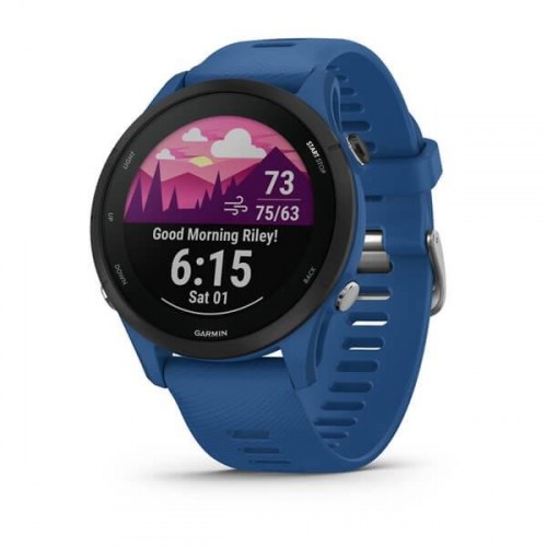 Smartwatch Garmin Forerunner 255 – 46 mm – blå – GPS, Wi‑Fi, pulsmåling