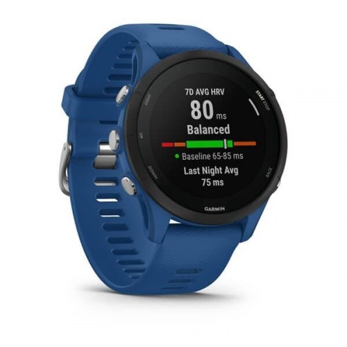 Smartwatch Garmin Forerunner 255 – 46 mm – blå – GPS, Wi‑Fi, pulsmåling