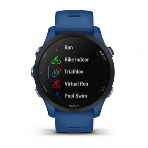 Smartwatch Garmin Forerunner 255 – 46 mm – blå – GPS, Wi‑Fi, pulsmåling