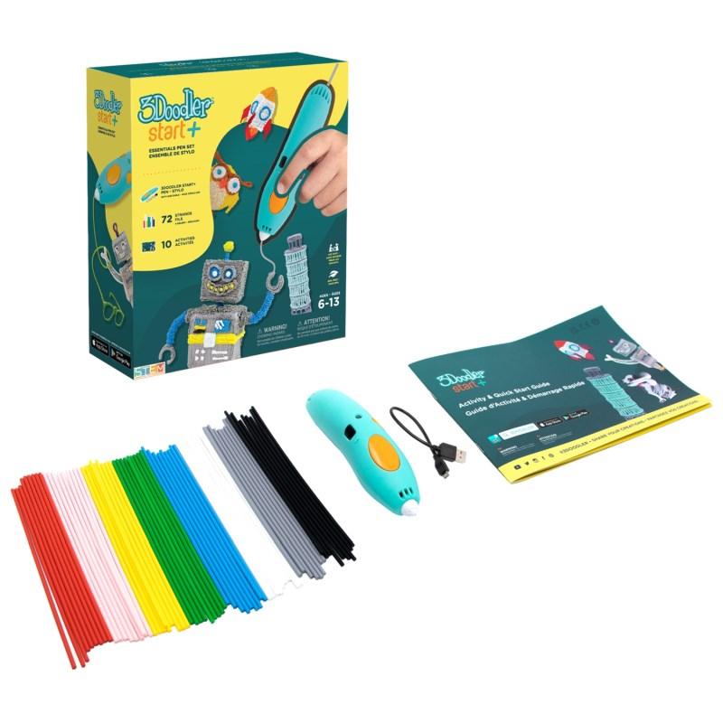 3D-pen - 3Doodler Start Plus, 0,77 mm, turkis/gul billede