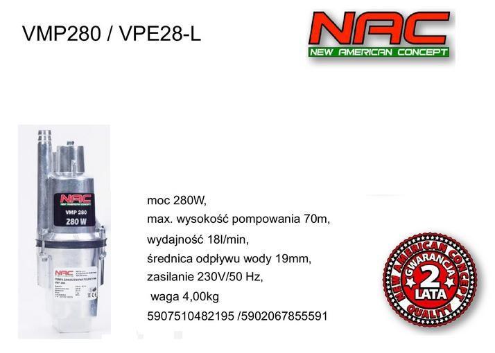 Havepumpe NAC membranpumpe 280 W VPE28-L