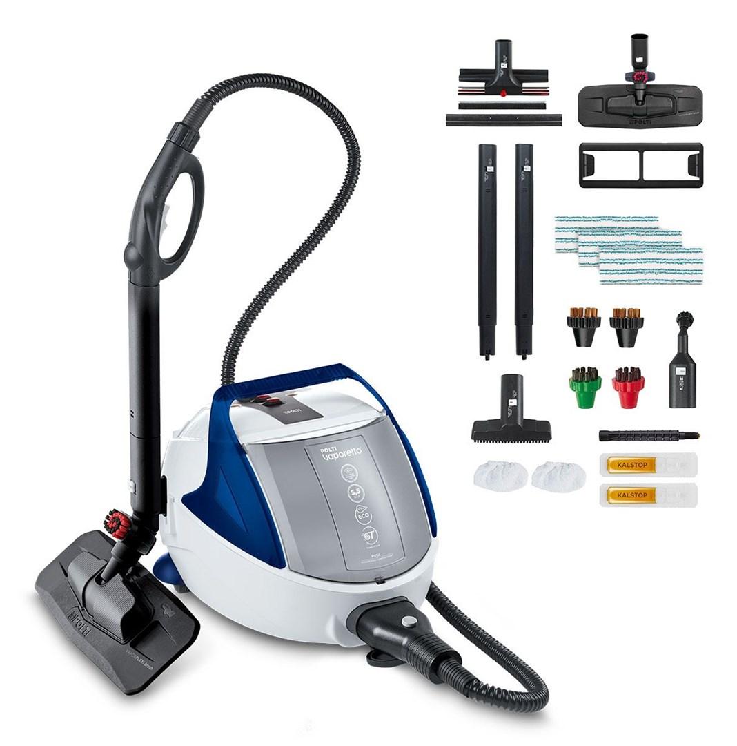 Damprenser - Polti Vaporetto Pro 100 Eco Power, 1.900 W, sort/blå/hvid