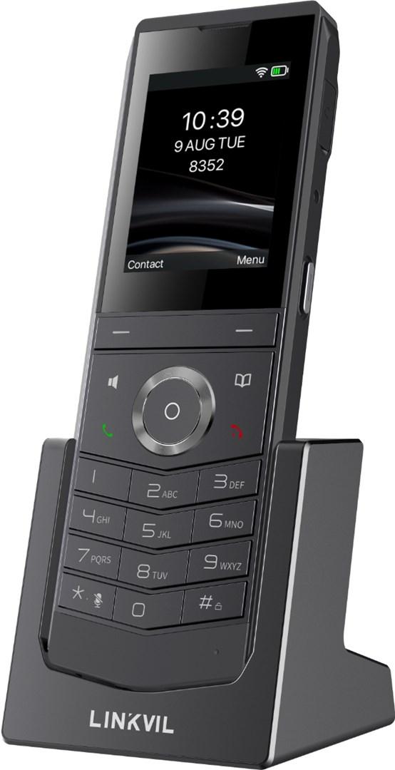 Fanvil W611W V2, IP-mobiltelefon, Sort, Trådløs håndsæt, 4 Linier, 1000 entries, LCD
