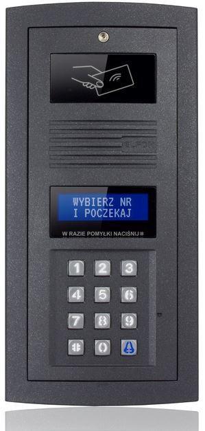 Dørtelefon med RFID – Elfon Optima OP-255R-G, grafit