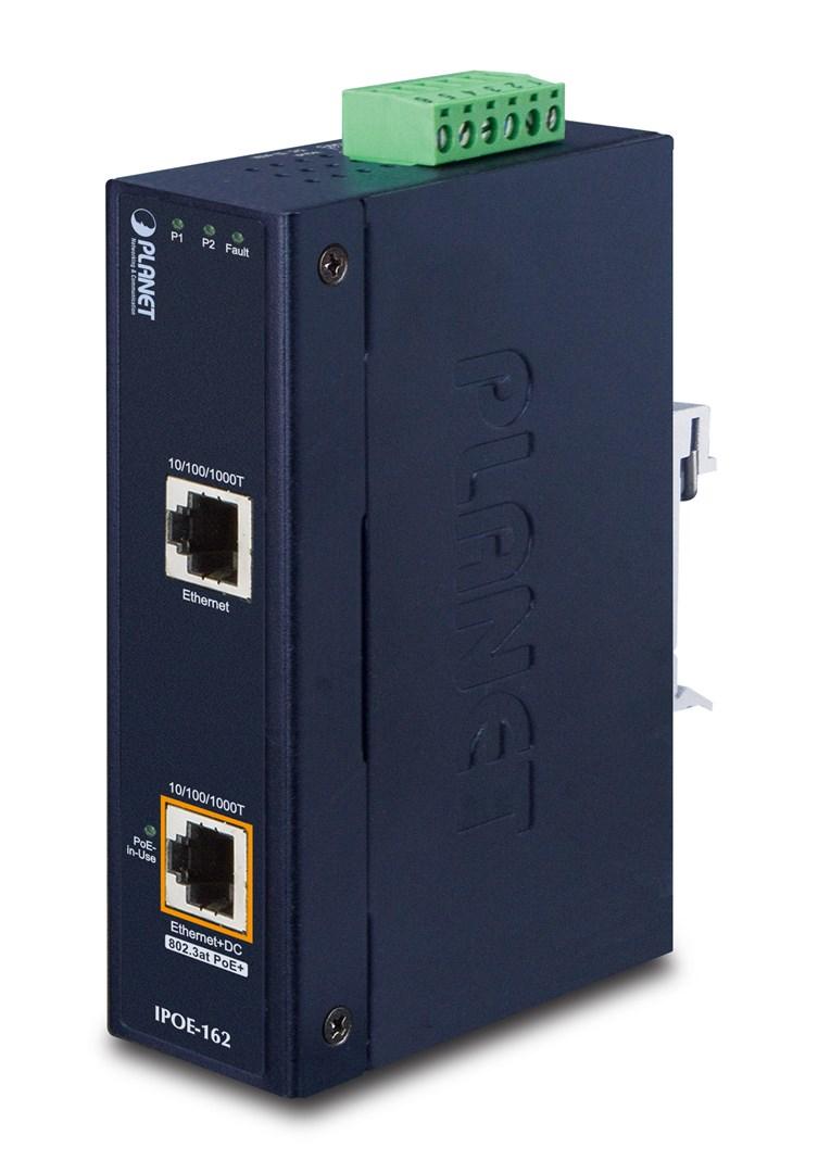 PoE-injektor Gigabit - Planet IPOE-162, sort billede