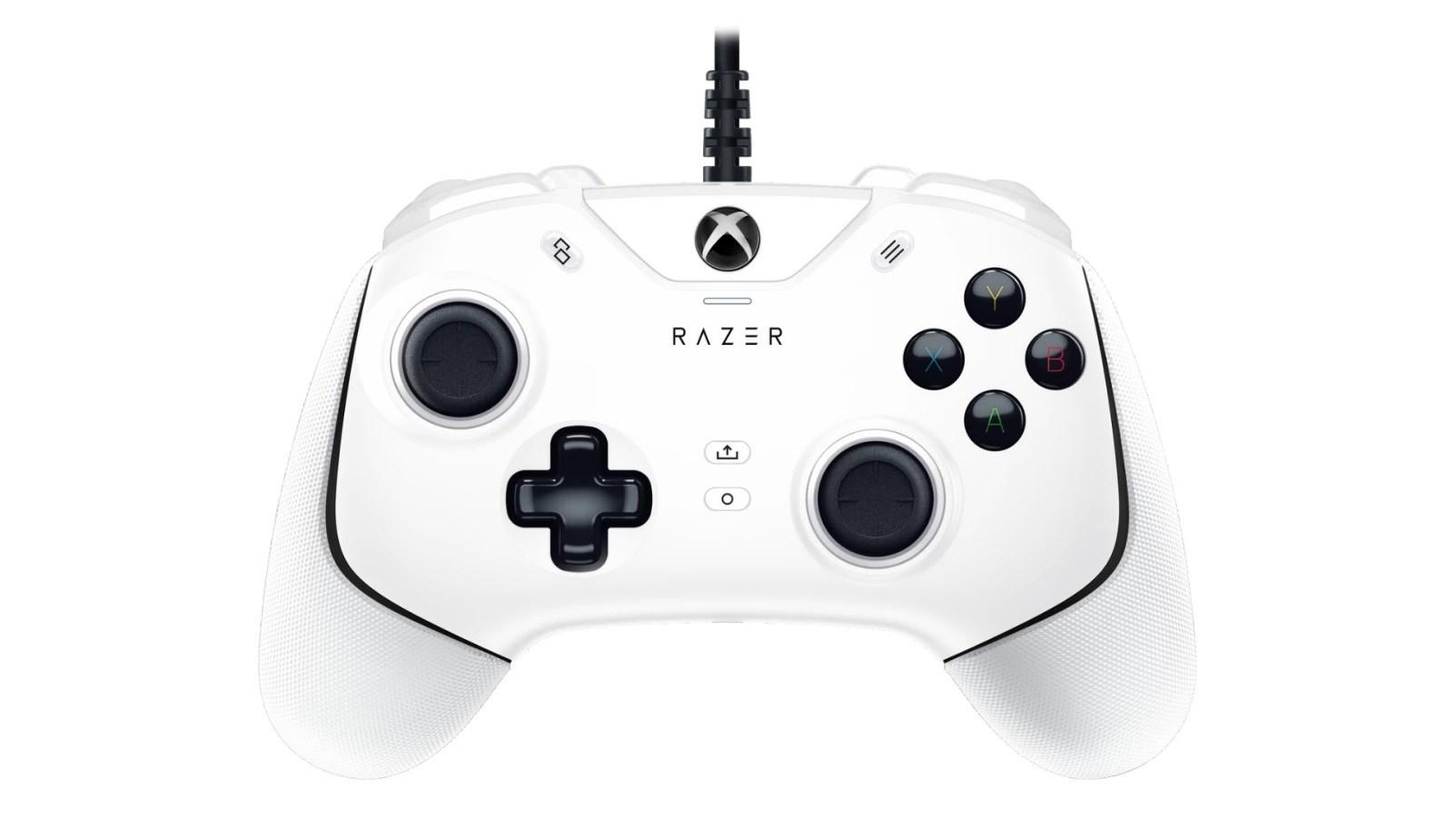 Spilcontroller Razer Wolverine V2 til Xbox Series X/S – kablet, hvid (Mercury White)