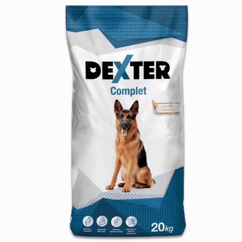 Hundefoder til store racer DEXTER Complete – tørfoder 20 kg