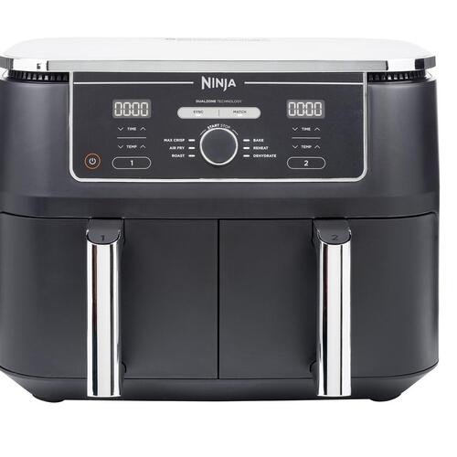Airfryer Ninja AF400EU Double 9,5 l – varmluftsfriture, 2 zoner, 2.470 W – sort