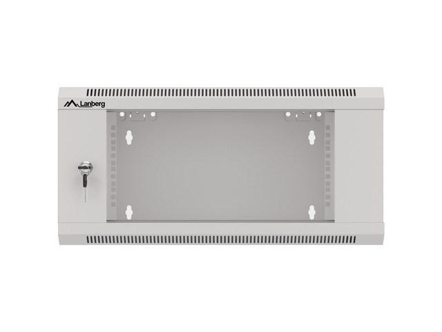 19" vægmonteret rackskab 4U - Lanberg, grå (IP20, 60 kg) billede