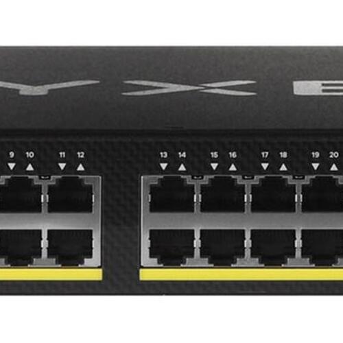 Netværksswitch Zyxel GS1920-24HPv2 – Managed Gigabit PoE, sort