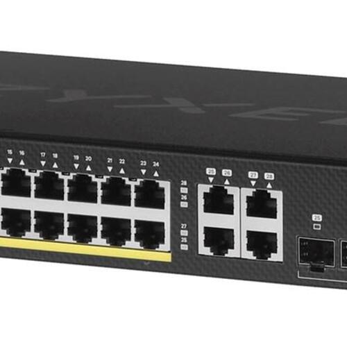 Netværksswitch Zyxel GS1920-24HPv2 – Managed Gigabit PoE, sort