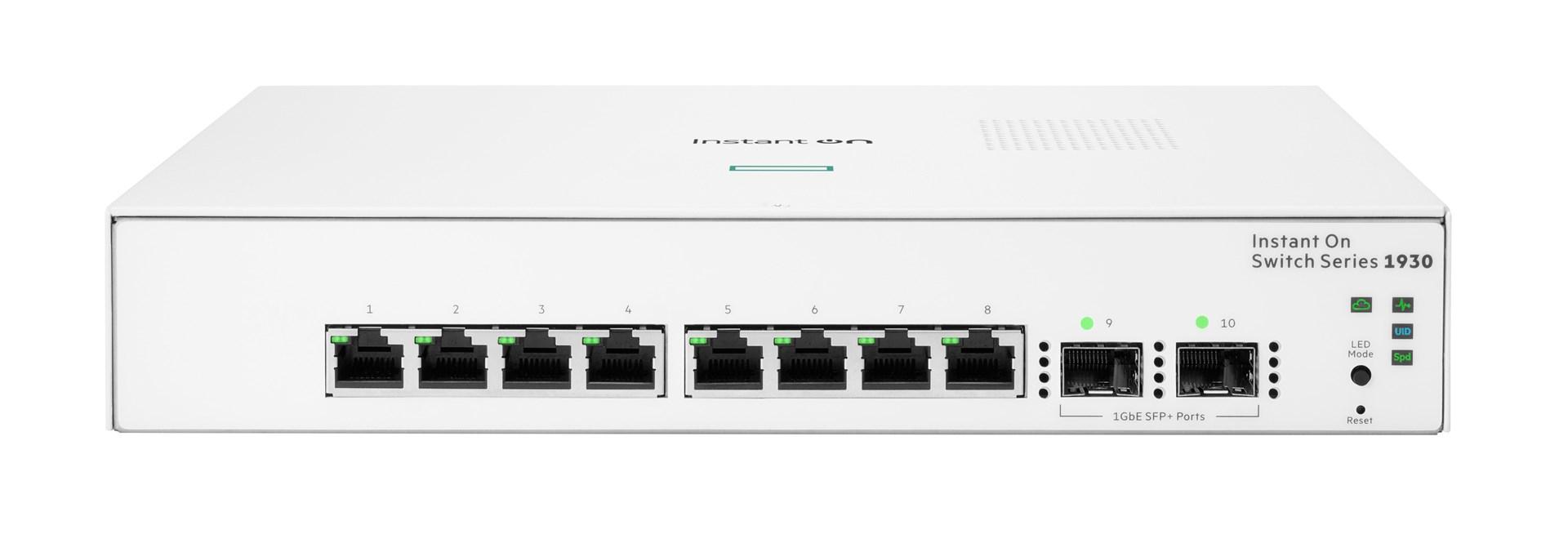 Netværksswitch HPE Aruba Instant On 1930 - 8x Gigabit, 2x SFP
