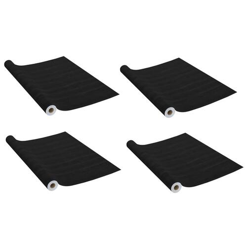 Selvklæbende folie til dør 4 stk. 210x90 cm PVC mørkt træ