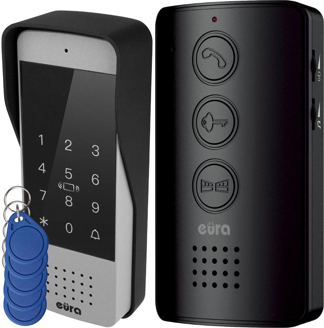 Dørtelefon med tastatur – eura ADP-34A3, sort