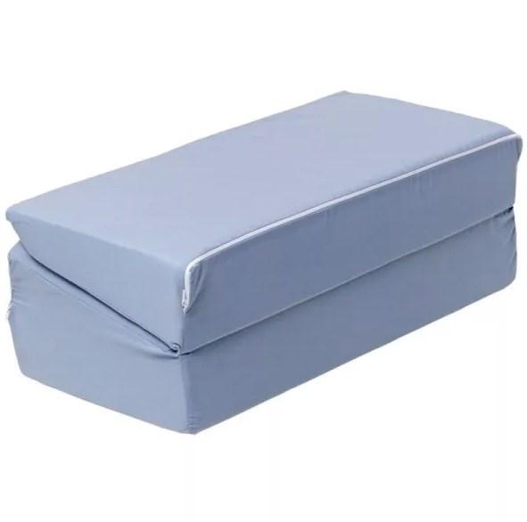 Træningspude til benløft – HERDEGEN, blå skum