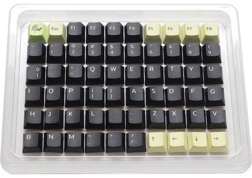 Tastatur-keycaps Ducky DCA132 - PBT, sort/mint