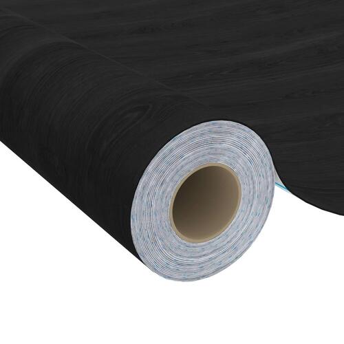 Selvklæbende folie til møbler 2 stk. 500x90 cm PVC mørkt træ