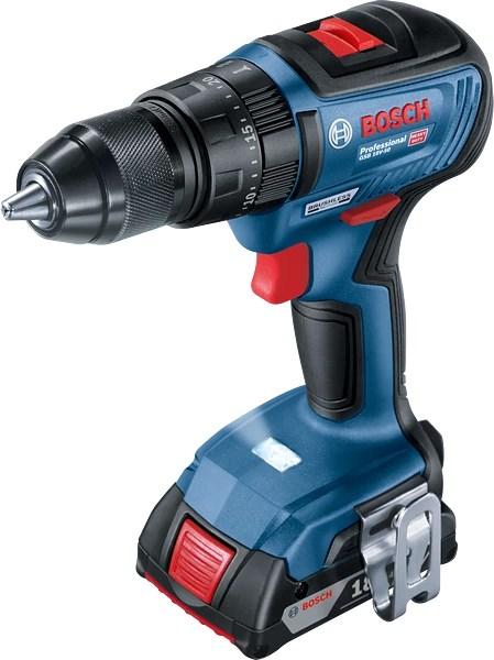 Skruemaskine med slag Bosch GSB 18V-50, børsteløs, 18 V, 1,1 kg (grøn) billede