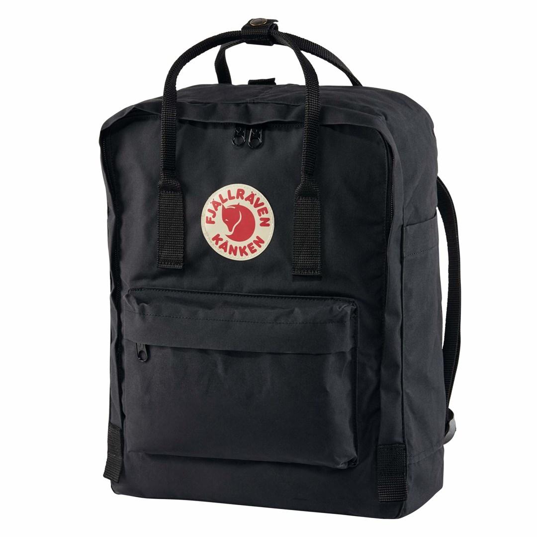 Rygsæk Fjällräven Kånken - sort, 16 l, polypropylen