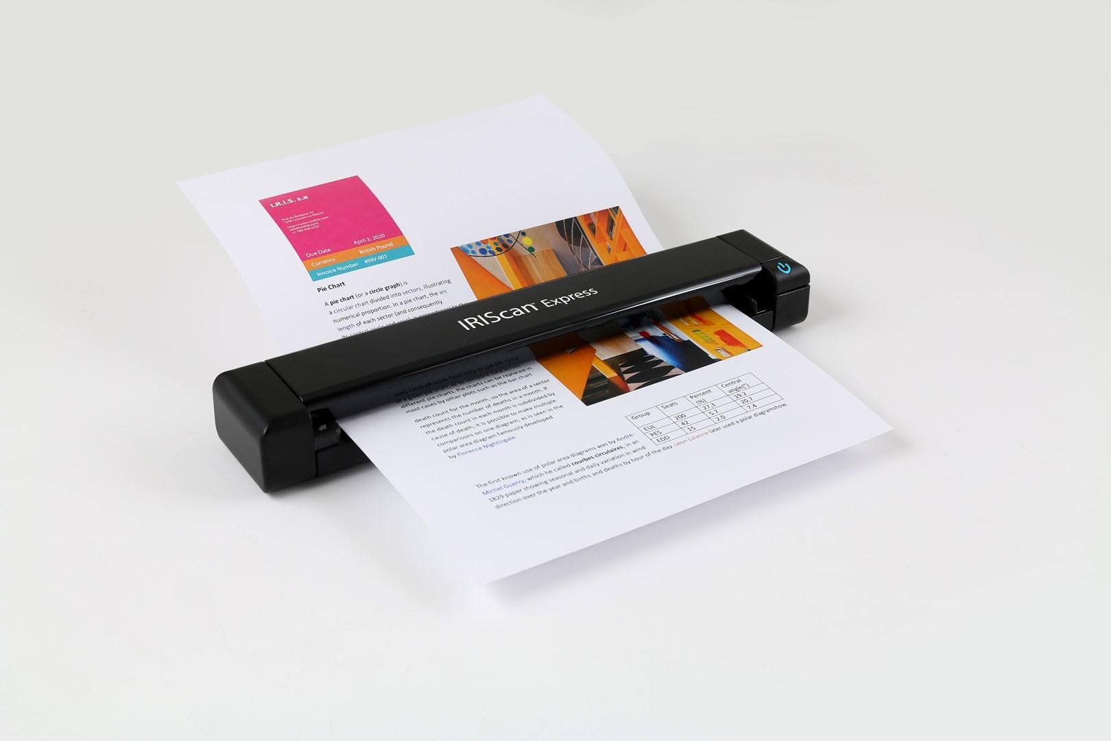 Dokumentscanner IRIS IRIScan Express 4 A4, 1200 × 1200 dpi, sort