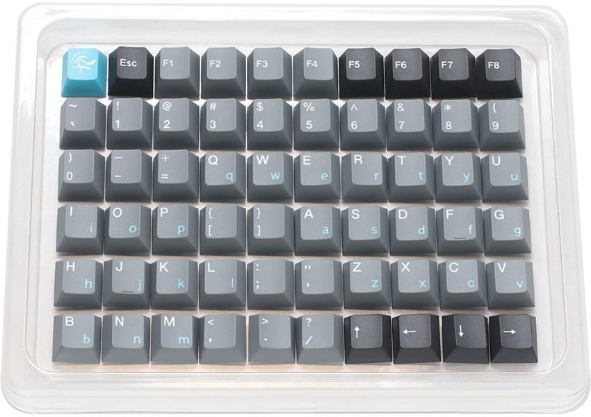 Tastatur-keycaps Ducky DCA133-USSKYCHPT2, PBT, sort/grå billede