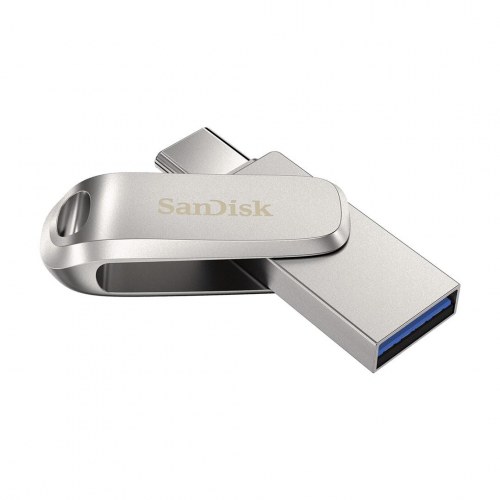 USB flashdrev SanDisk Ultra Dual Drive Luxe 256 GB – USB-A/USB-C 3.2 Gen 1, metal