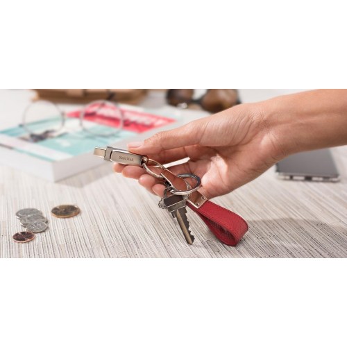 USB flashdrev SanDisk Ultra Dual Drive Luxe 256 GB – USB-A/USB-C 3.2 Gen 1, metal