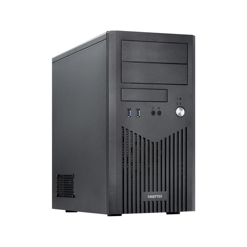 PC kabinet Chieftec BD-25B-350GPB, sort, 350 W PSU billede