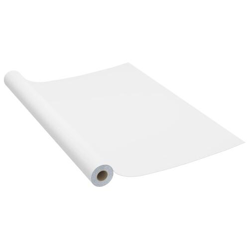 Selvklæbende møbelfolie 2 stk. 500x90 cm PVC hvid