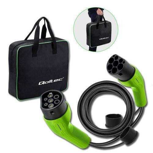 Ladekabel til elbil Type 2 5 m – Qoltec 52472, IP65, 32 A